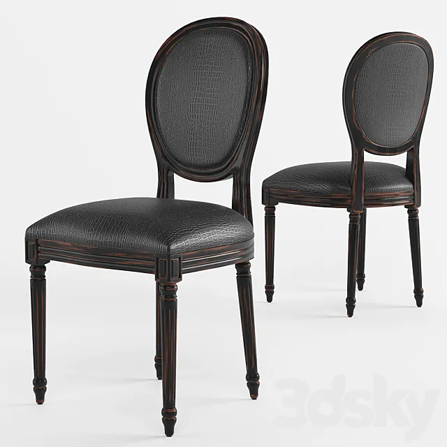Dining chair French style LUIS 3DModel