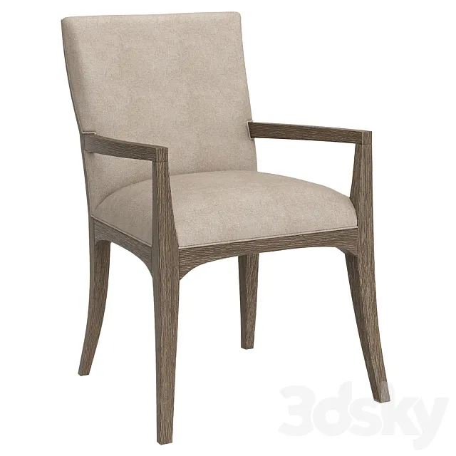 Dining chair Fusion Arm Chair Caracole with armrests 3D Model