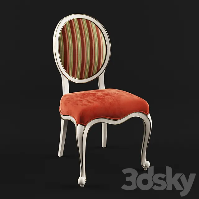 Dining chair in the style of Provence article PV-720E-2 3DModel