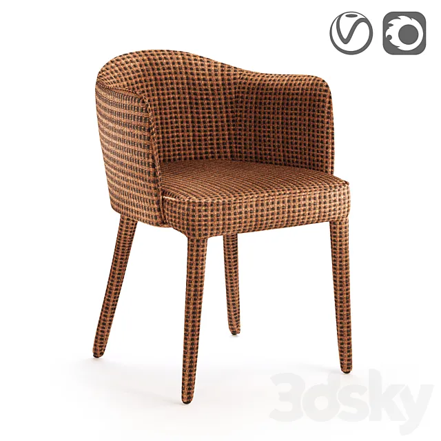 Dining chair Leos 3D Model