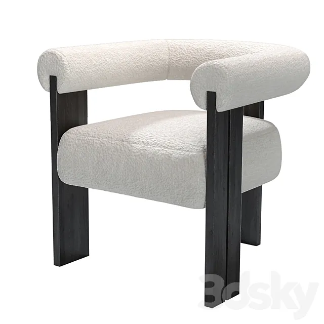 Dining Chair Percy by Eichholtz 3D Model