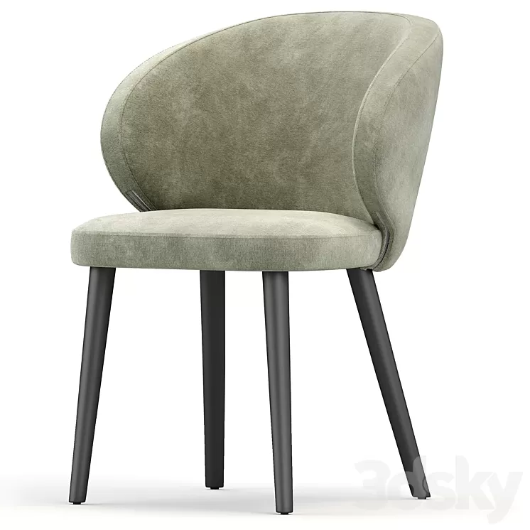 DINING CHAIR SANTI 3D Model Free