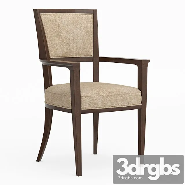Dining chair with armrests moderne arm chair caracole 2 3D Model Free