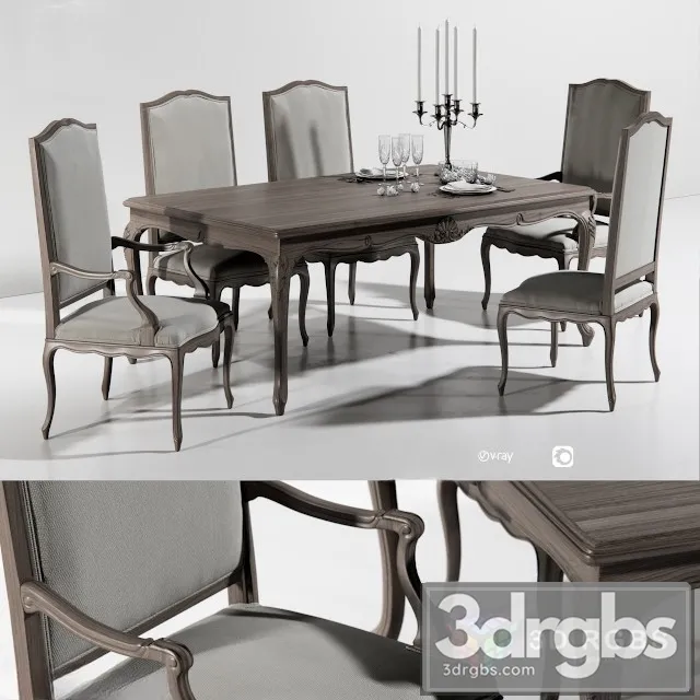 Dining Group Angelo Cappellini 3D Model Free