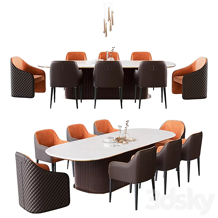 Dining group Daytona by Signorini & Coco 3D Model