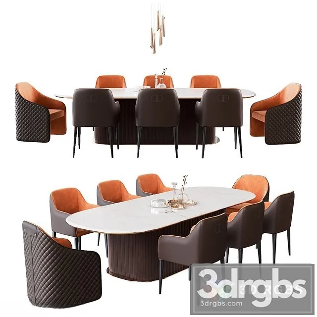 Dining Group Daytona Signorini Coco 3D Model Free