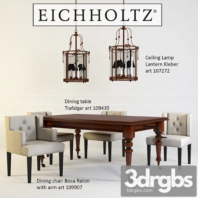 Dining Group Eichholtz 3D Model Free