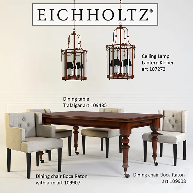 Dining Group Eichholtz 3D Model