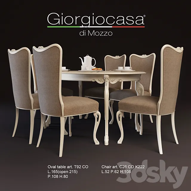 Dining group Giorgiocasa Valpolicella 3DModel