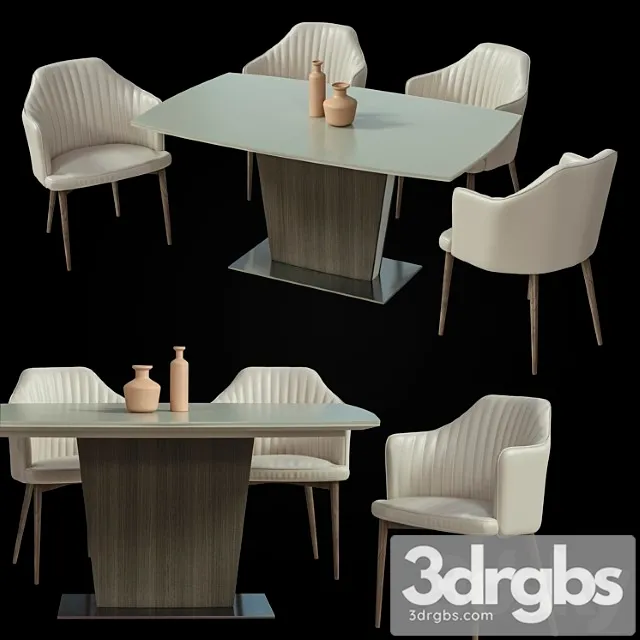 Dining group italgruppo 2 3D Model Free