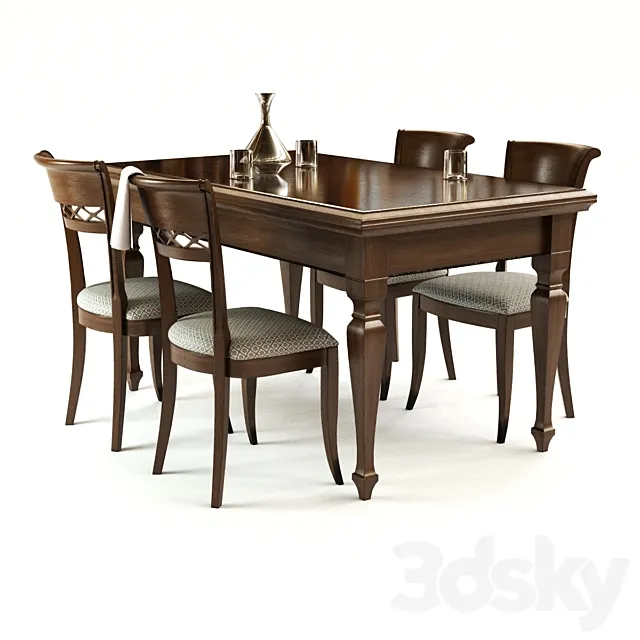 Dining group REGINA DEVINA NAIS 3DModel
