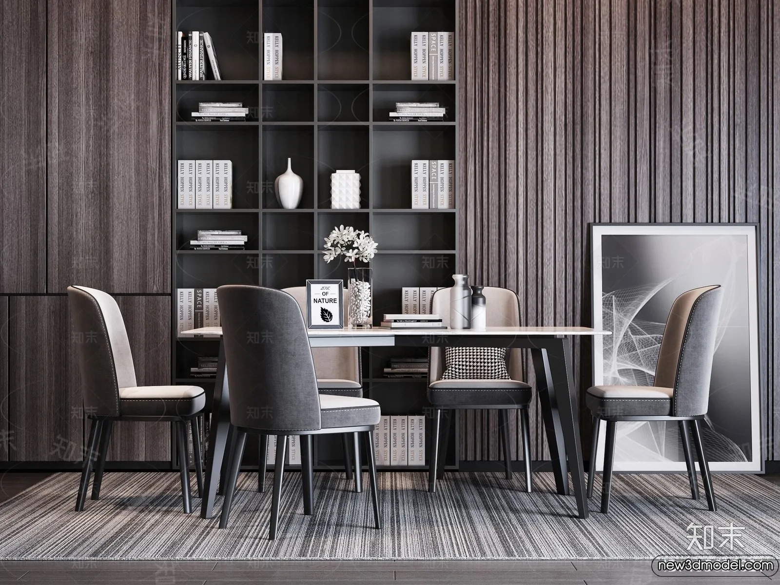 Dining Room - 3D Models - 3D Interior Scenes - 001