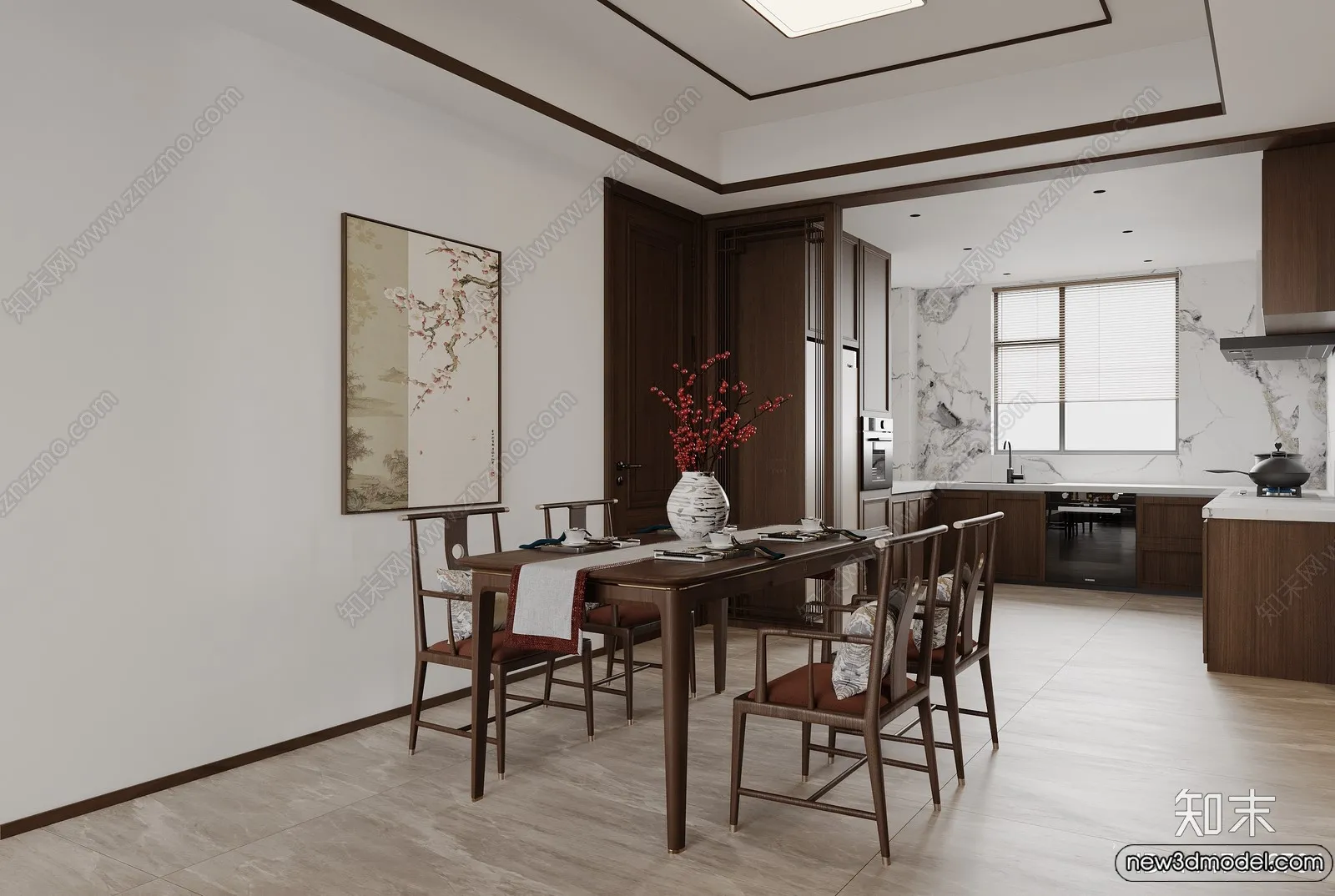 Dining Room - 3D Models - 3D Interior Scenes - 003