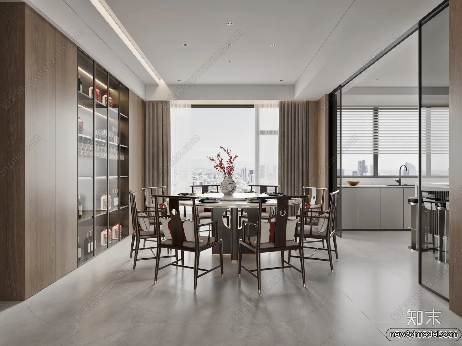 Dining Room - 3D Models - 3D Interior Scenes - 007