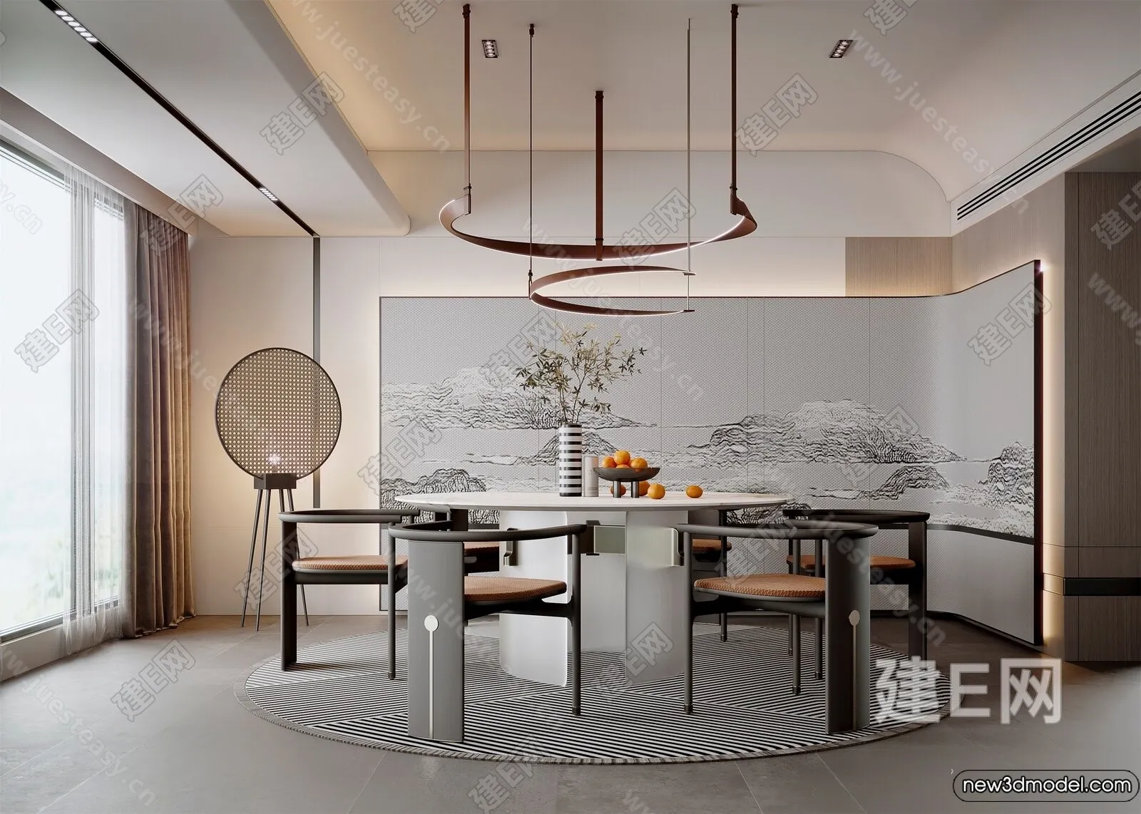 Dining Room - 3D Models - 3D Interior Scenes - 013