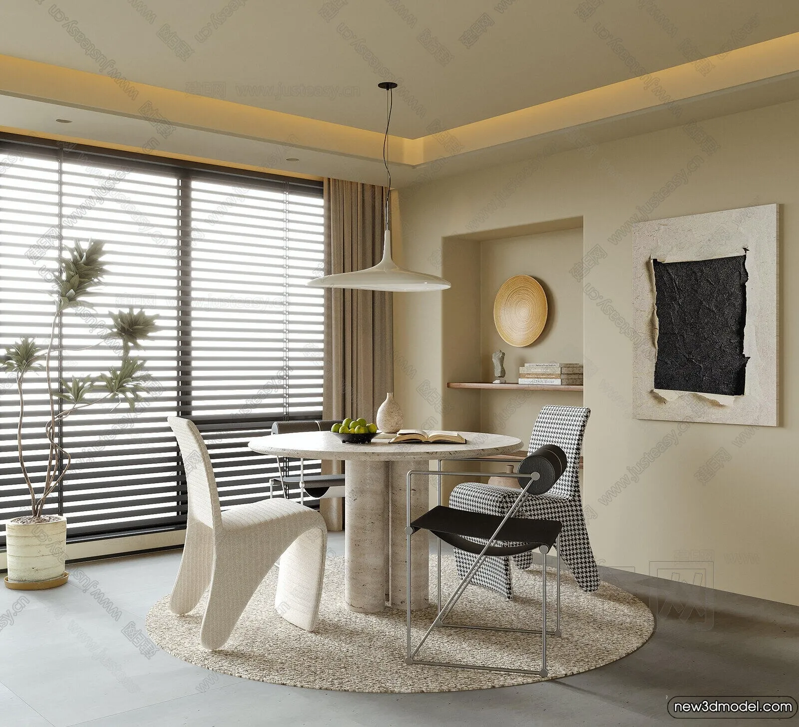 Dining Room - 3D Models - 3D Interior Scenes - 022