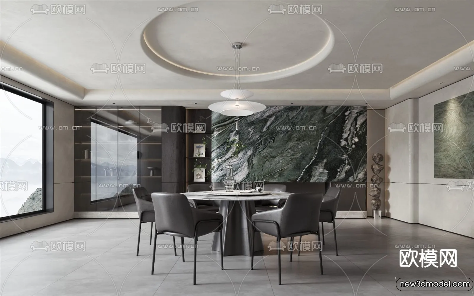 Dining Room - 3D Models - 3D Interior Scenes - 026