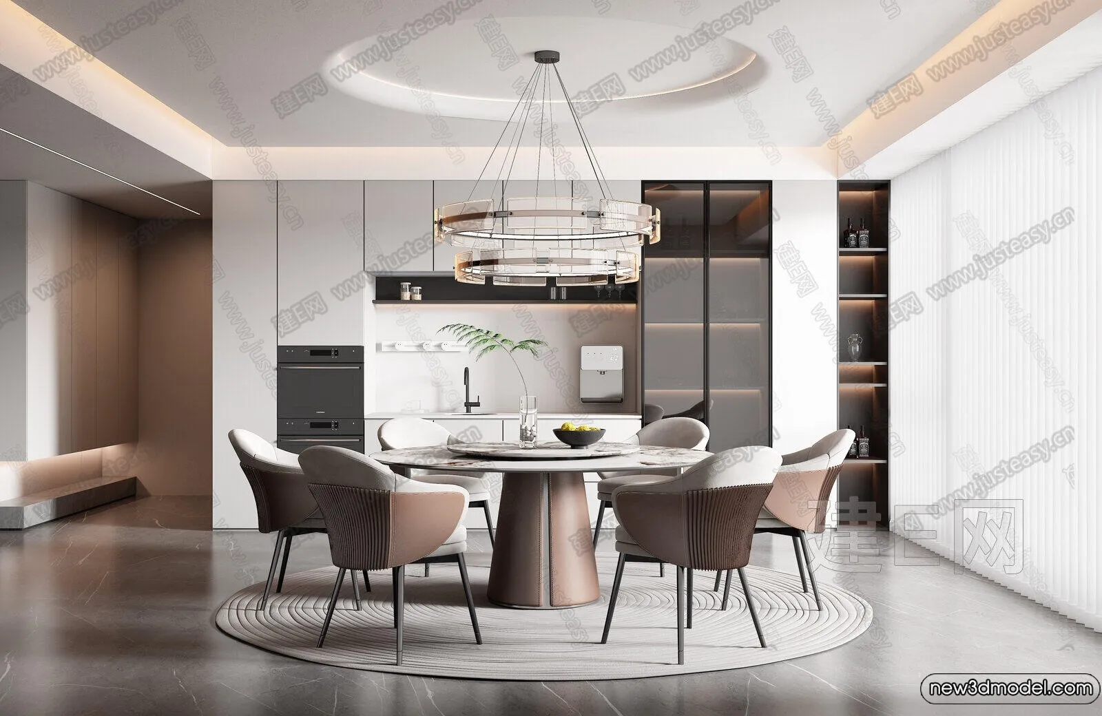 Dining Room - 3D Models - 3D Interior Scenes - 031