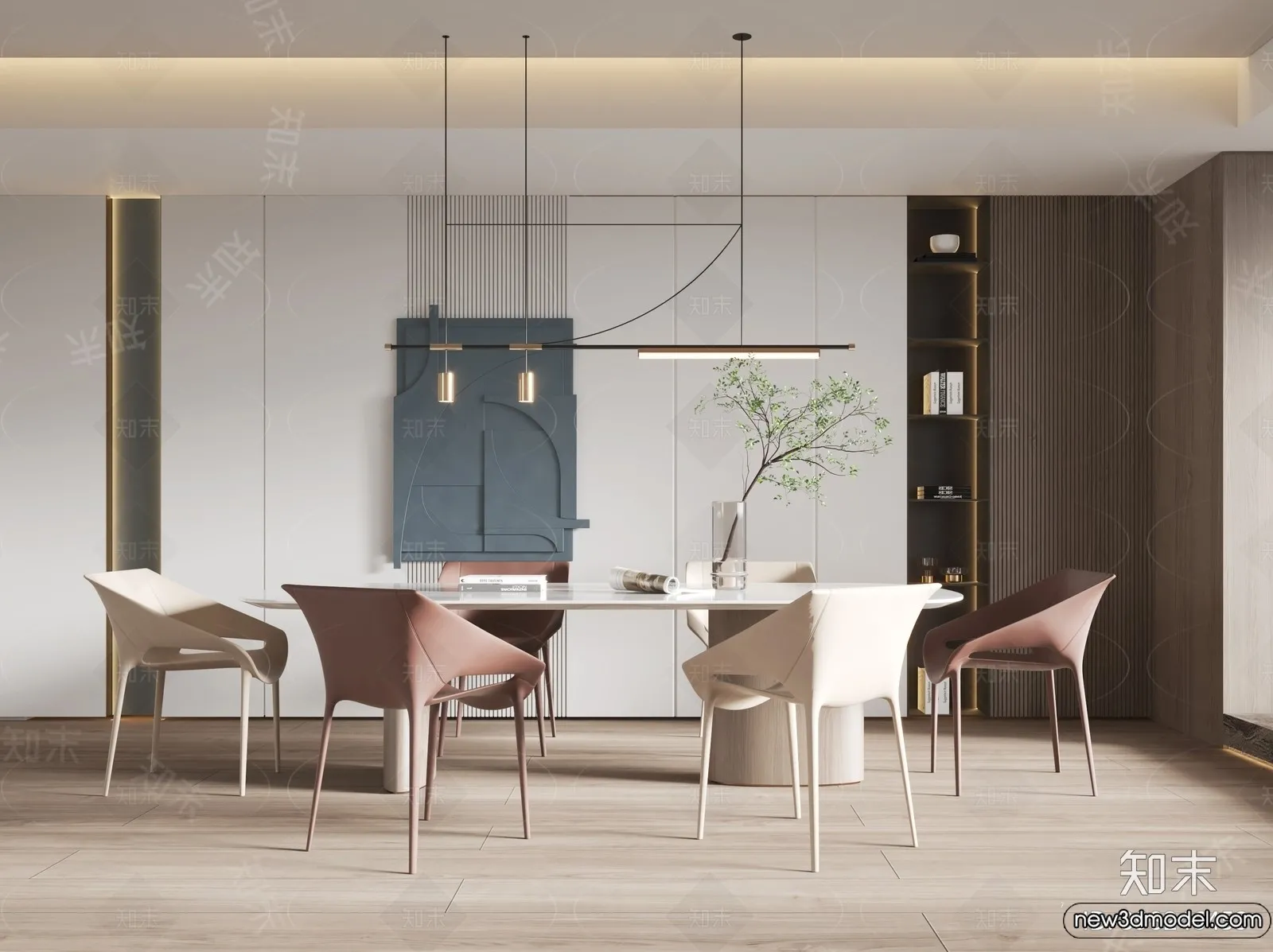 Dining Room - 3D Models - 3D Interior Scenes - 032