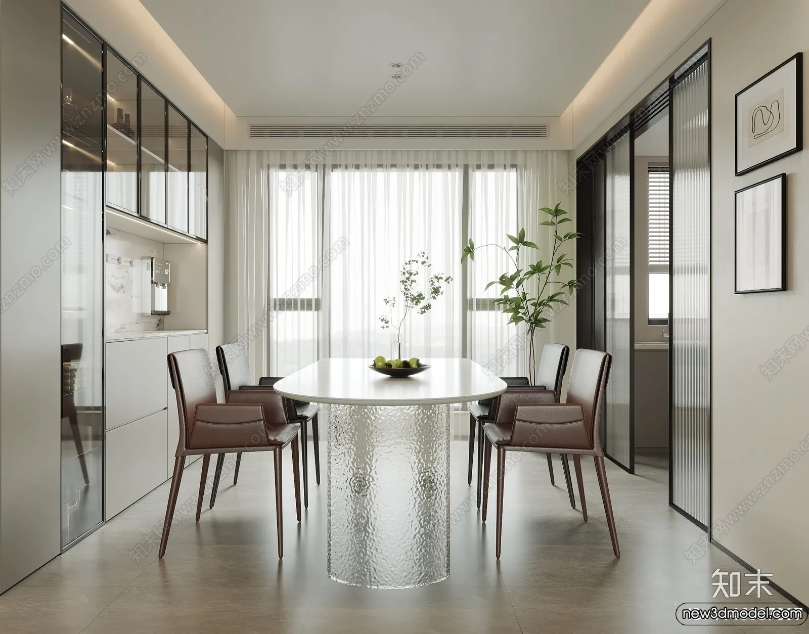 Dining Room - 3D Models - 3D Interior Scenes - 034