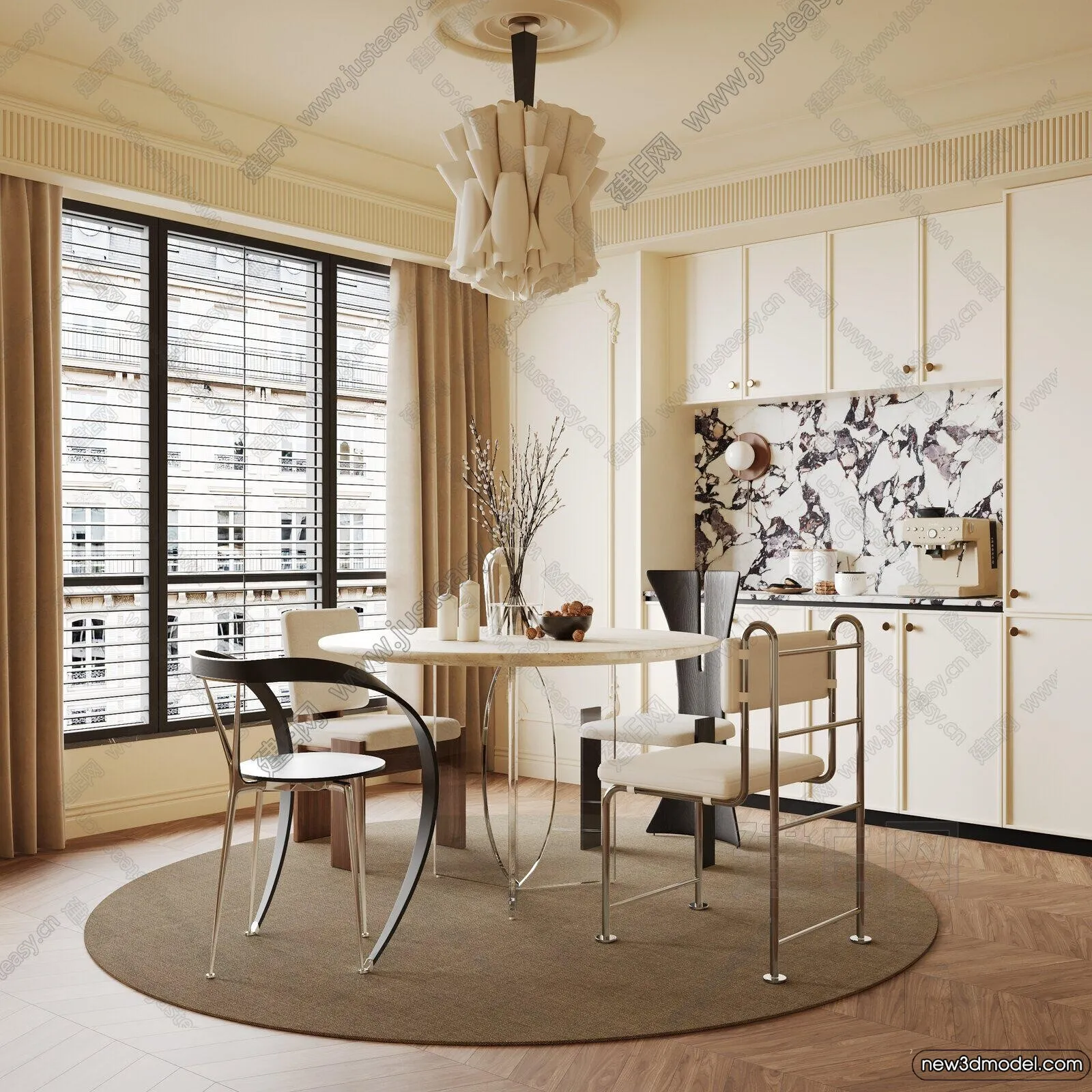 Dining Room - 3D Models - 3D Interior Scenes - 037