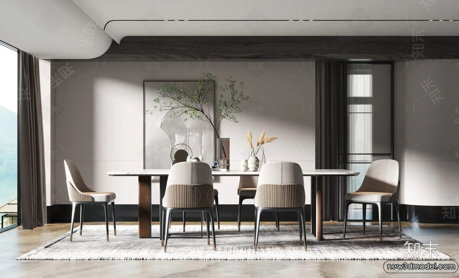 Dining Room - 3D Models - 3D Interior Scenes - 039