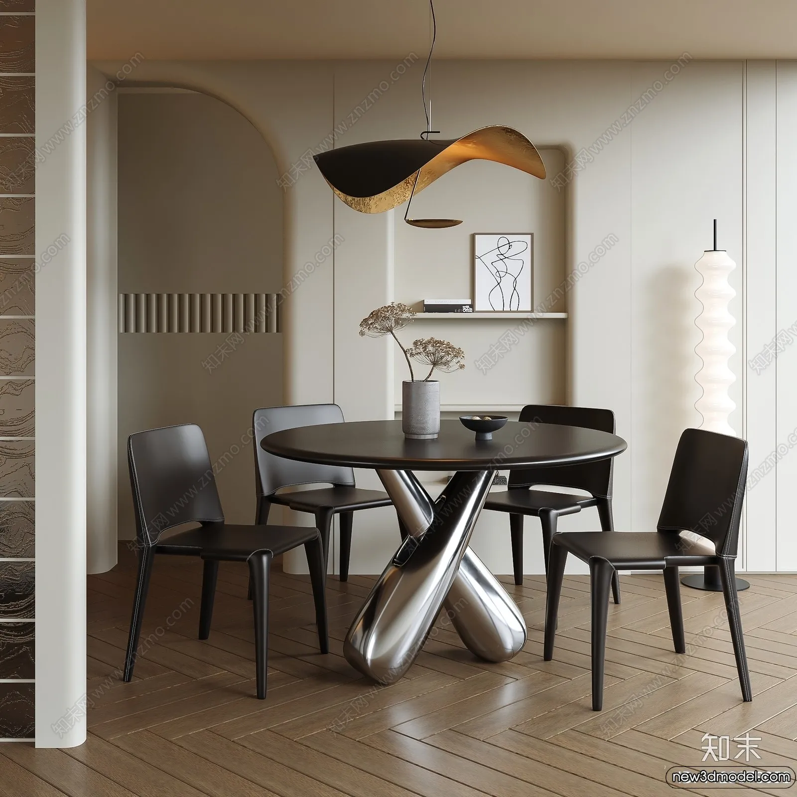 Dining Room - 3D Models - 3D Interior Scenes - 043