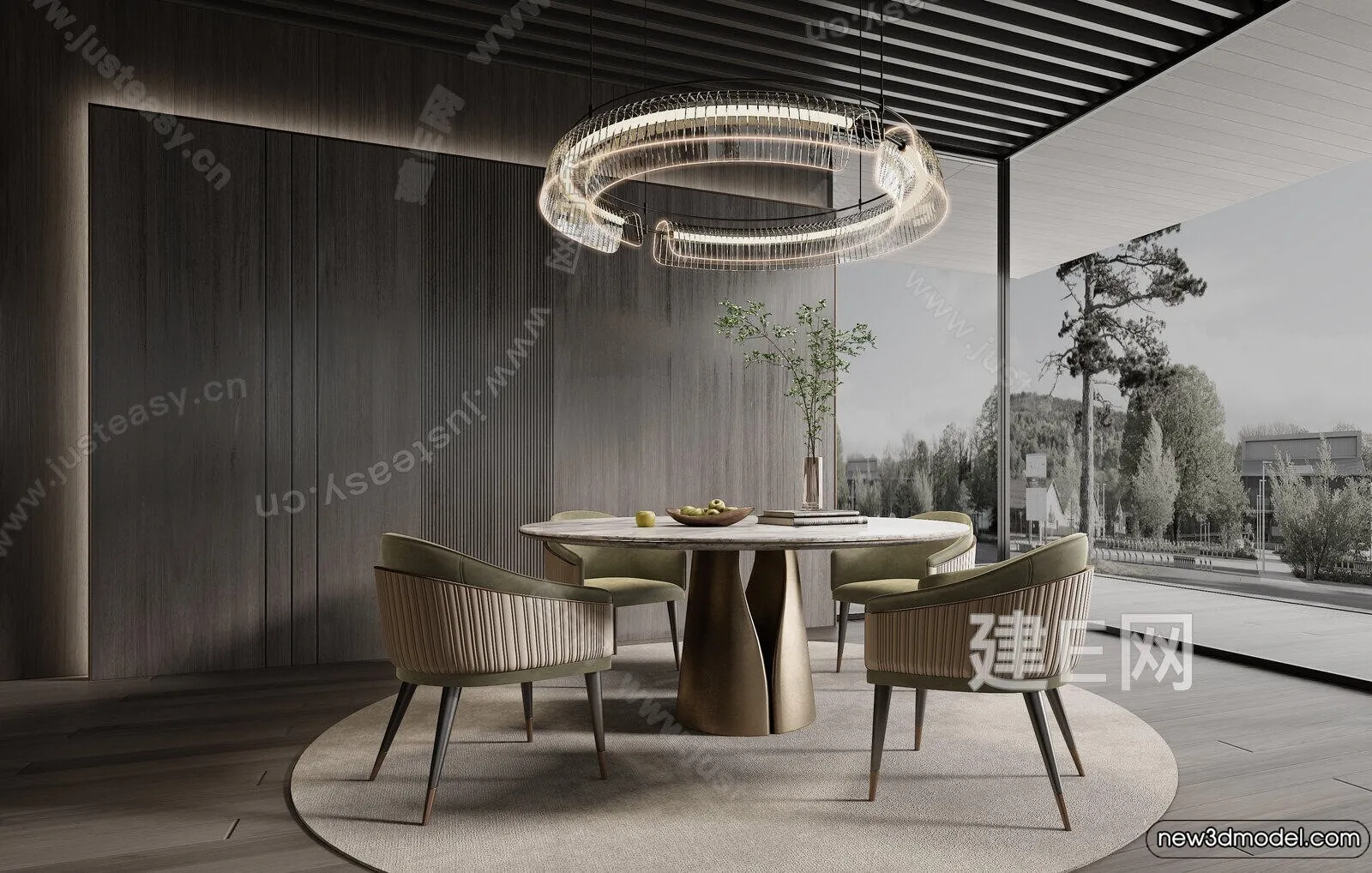 Dining Room - 3D Models - 3D Interior Scenes - 044