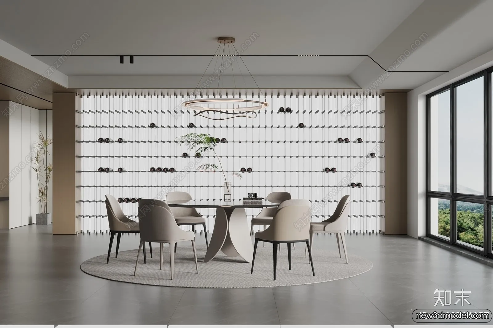Dining Room - 3D Models - 3D Interior Scenes - 050
