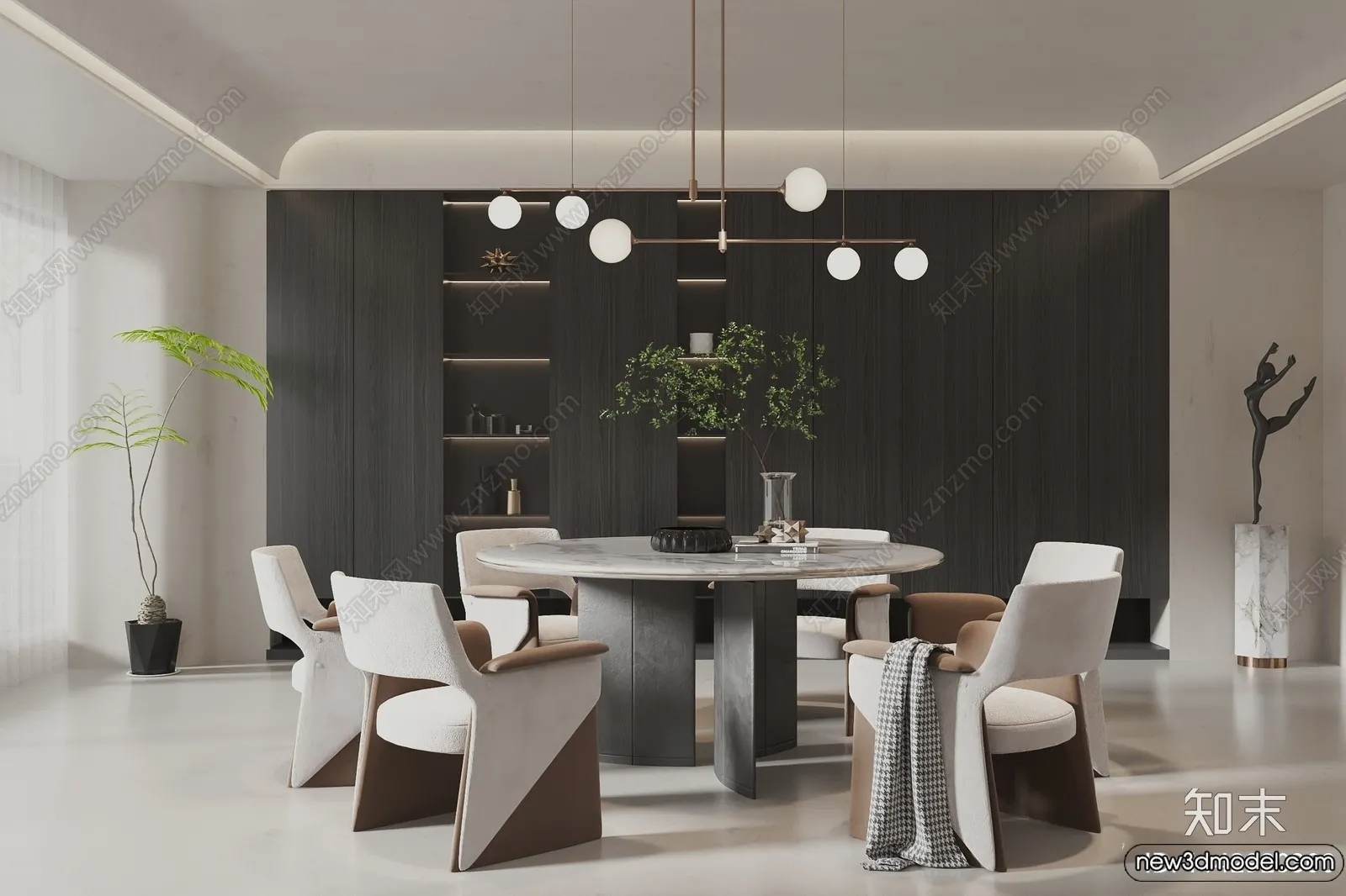 Dining Room - 3D Models - 3D Interior Scenes - 051