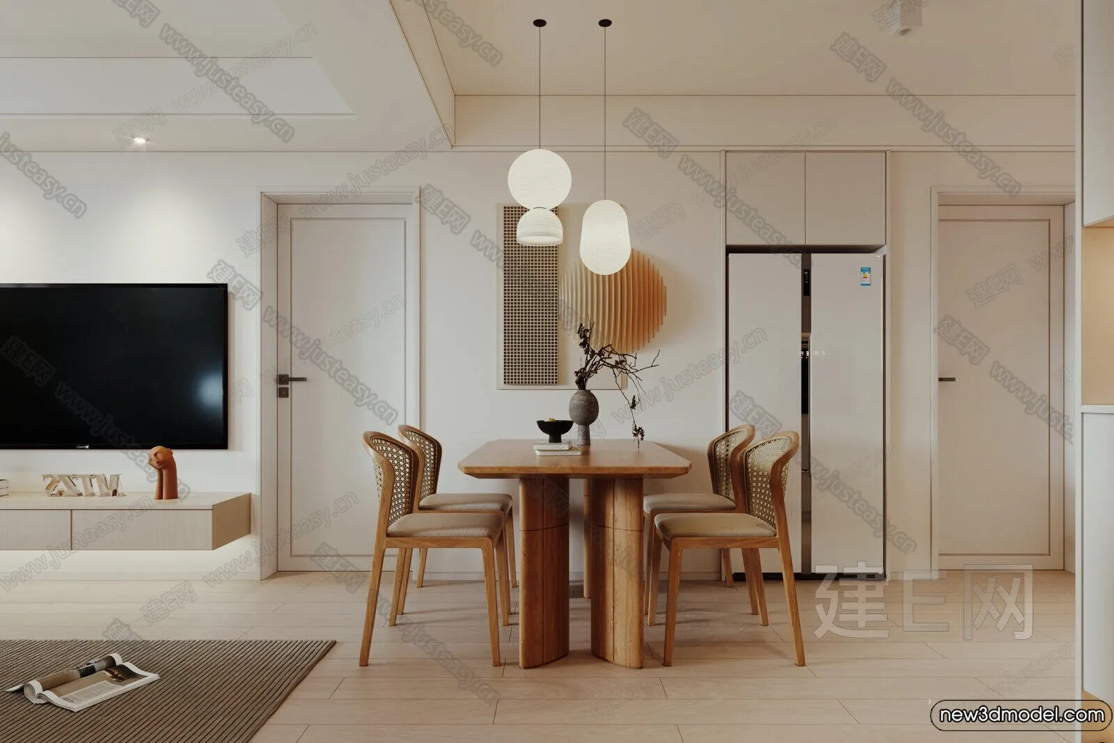 Dining Room - 3D Models - 3D Interior Scenes - 057