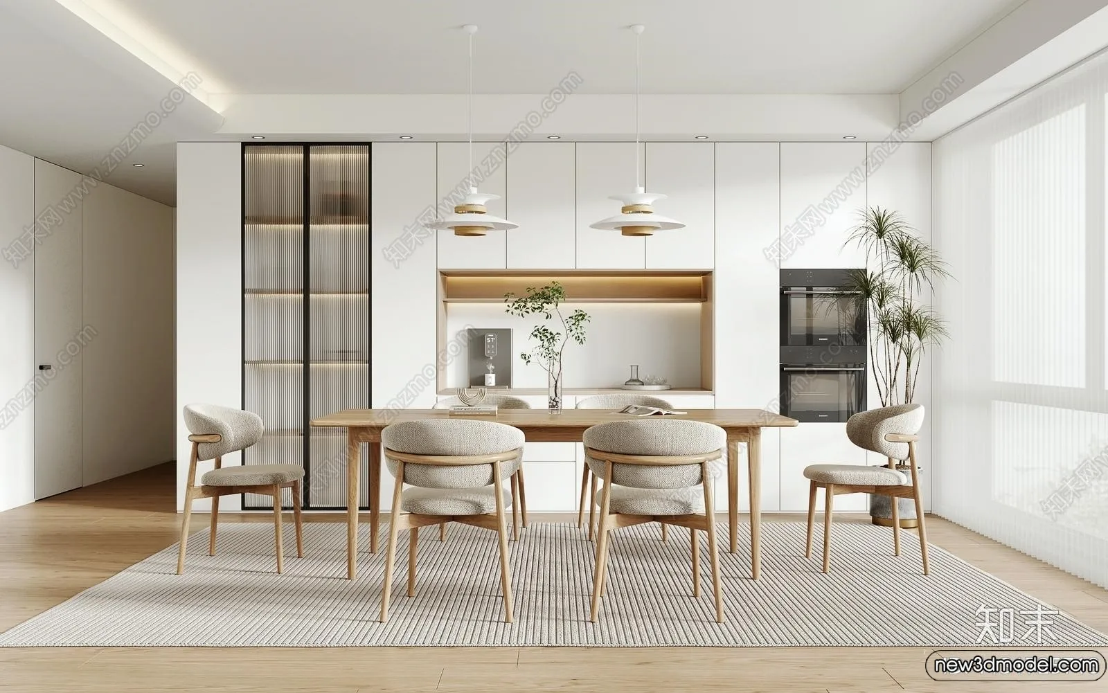 Dining Room - 3D Models - 3D Interior Scenes - 058