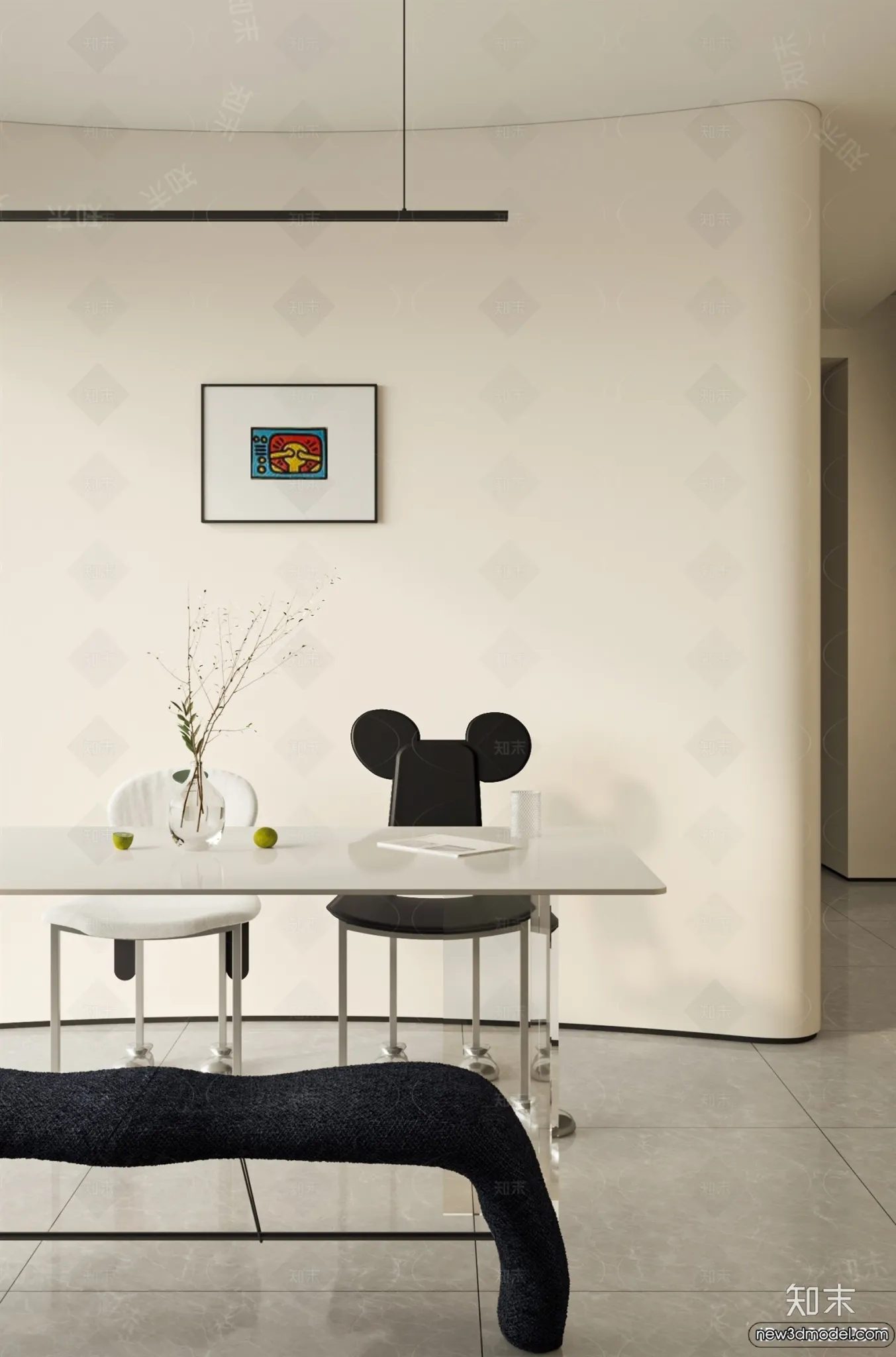 Dining Room - 3D Models - 3D Interior Scenes - 061