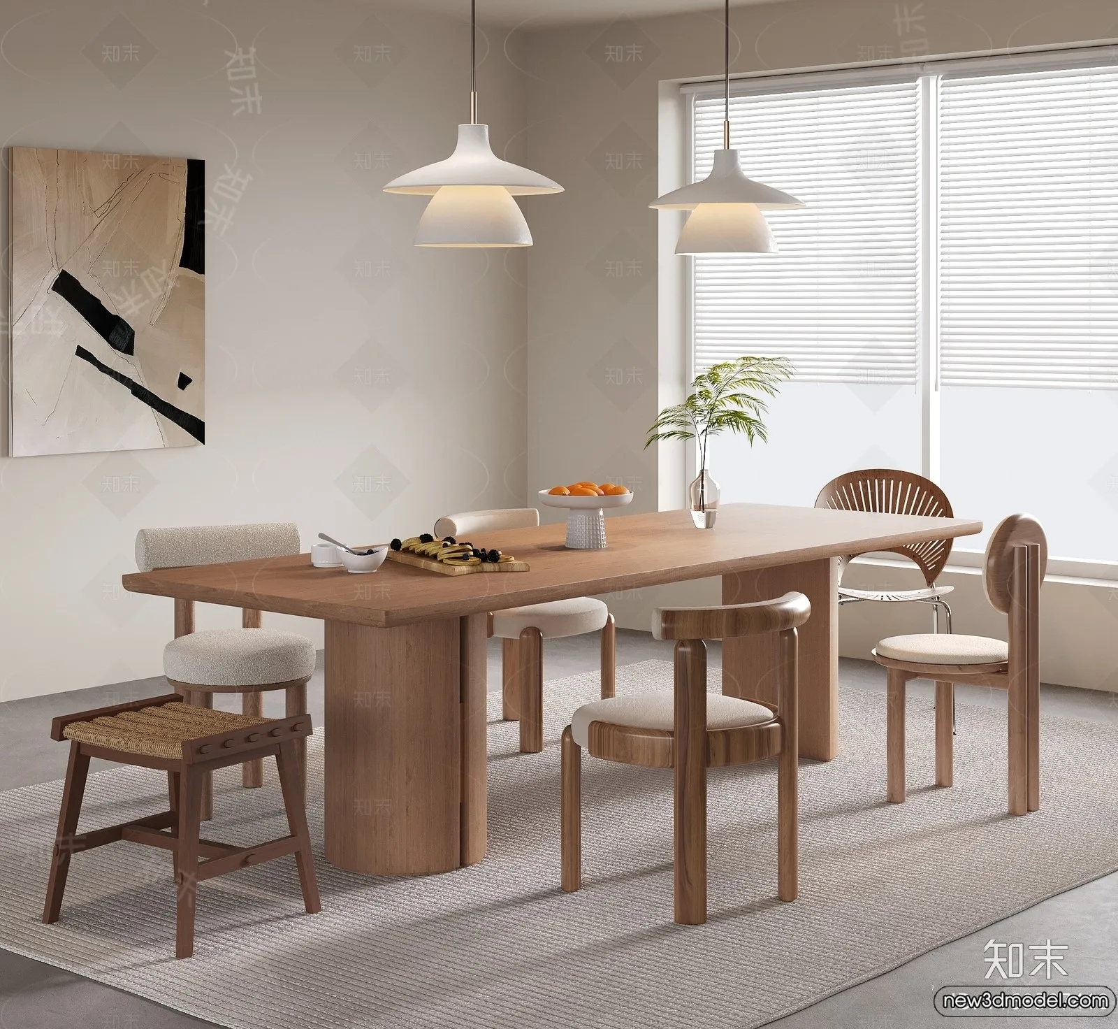 Dining Room - 3D Models - 3D Interior Scenes - 063