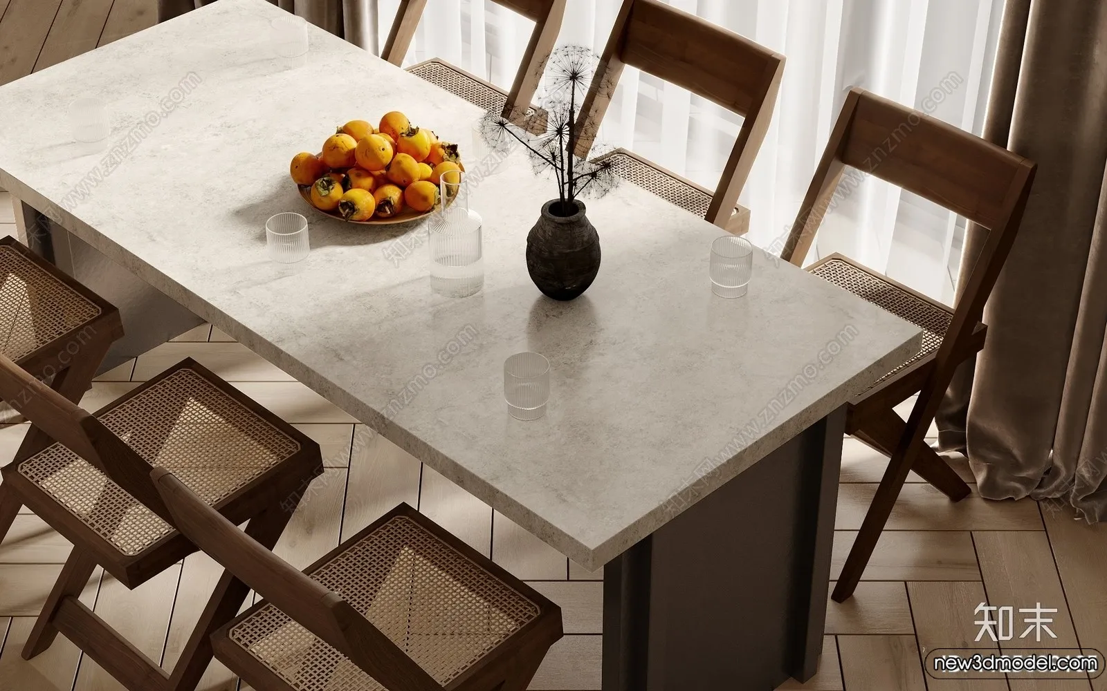Dining Room - 3D Models - 3D Interior Scenes - 065