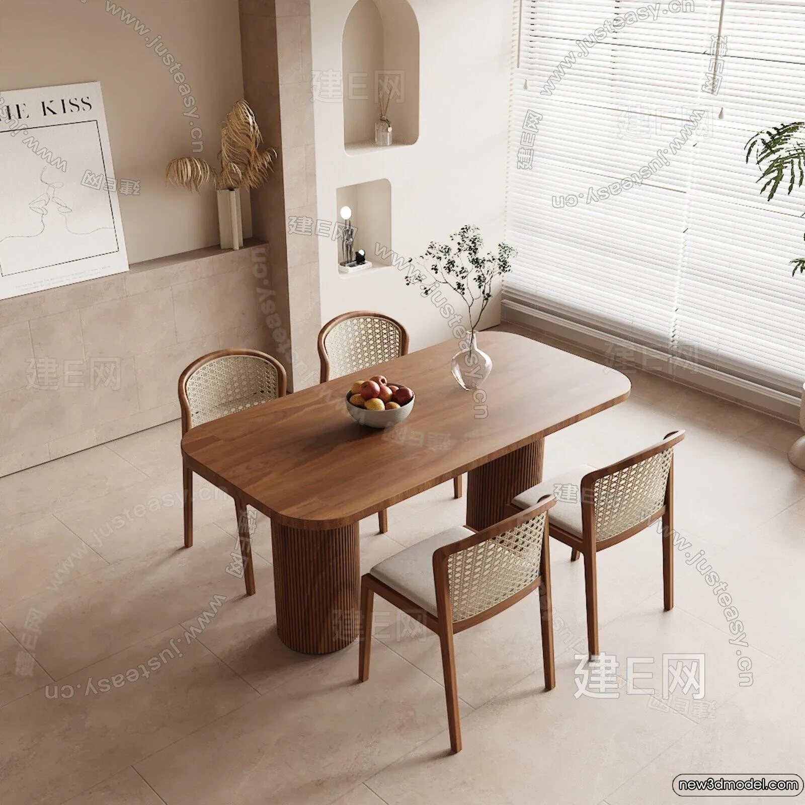 Dining Room - 3D Models - 3D Interior Scenes - 066