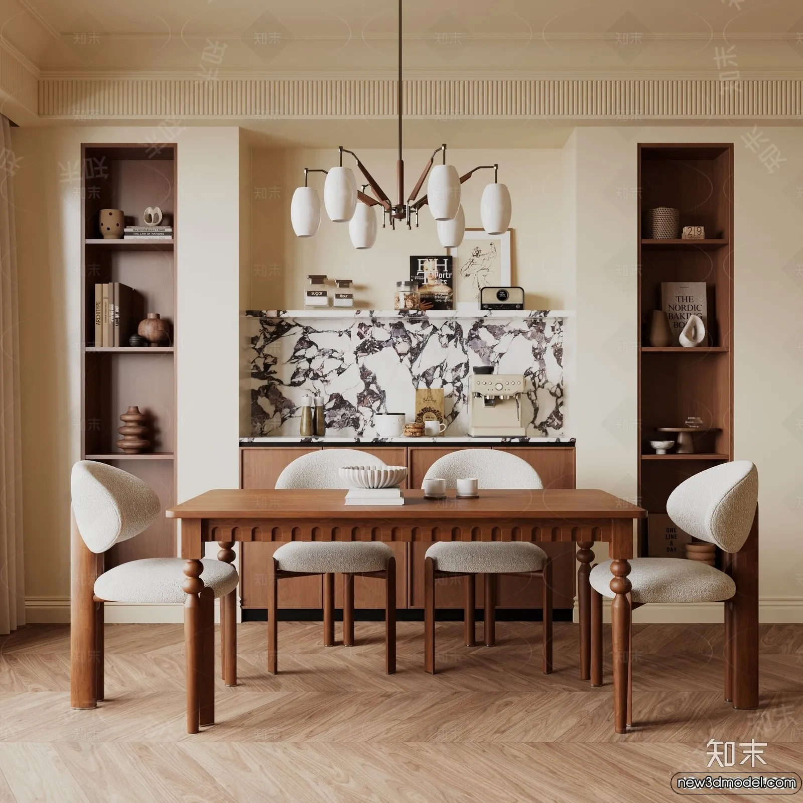 Dining Room - 3D Models - 3D Interior Scenes - 068