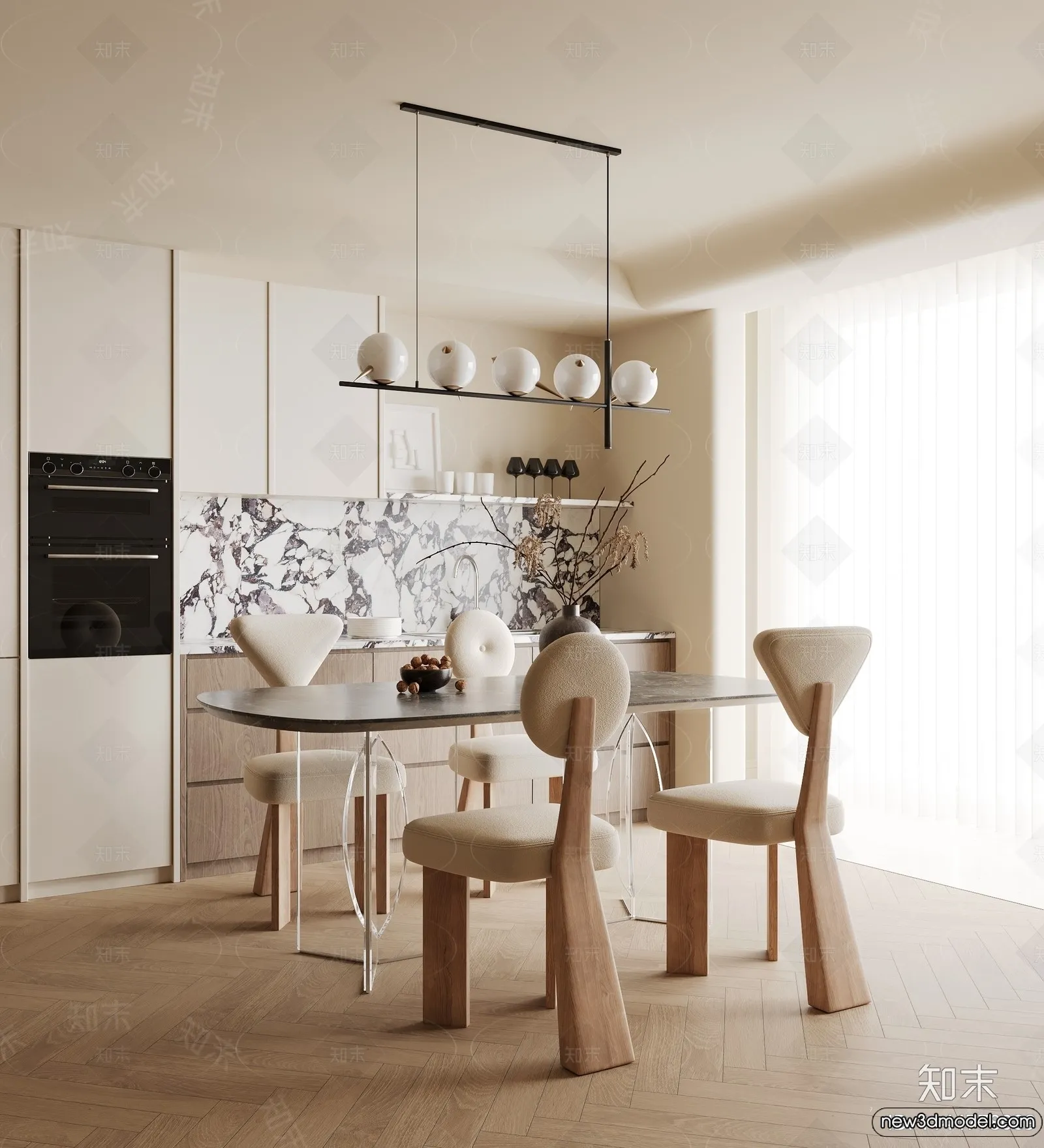 Dining Room - 3D Models - 3D Interior Scenes - 069