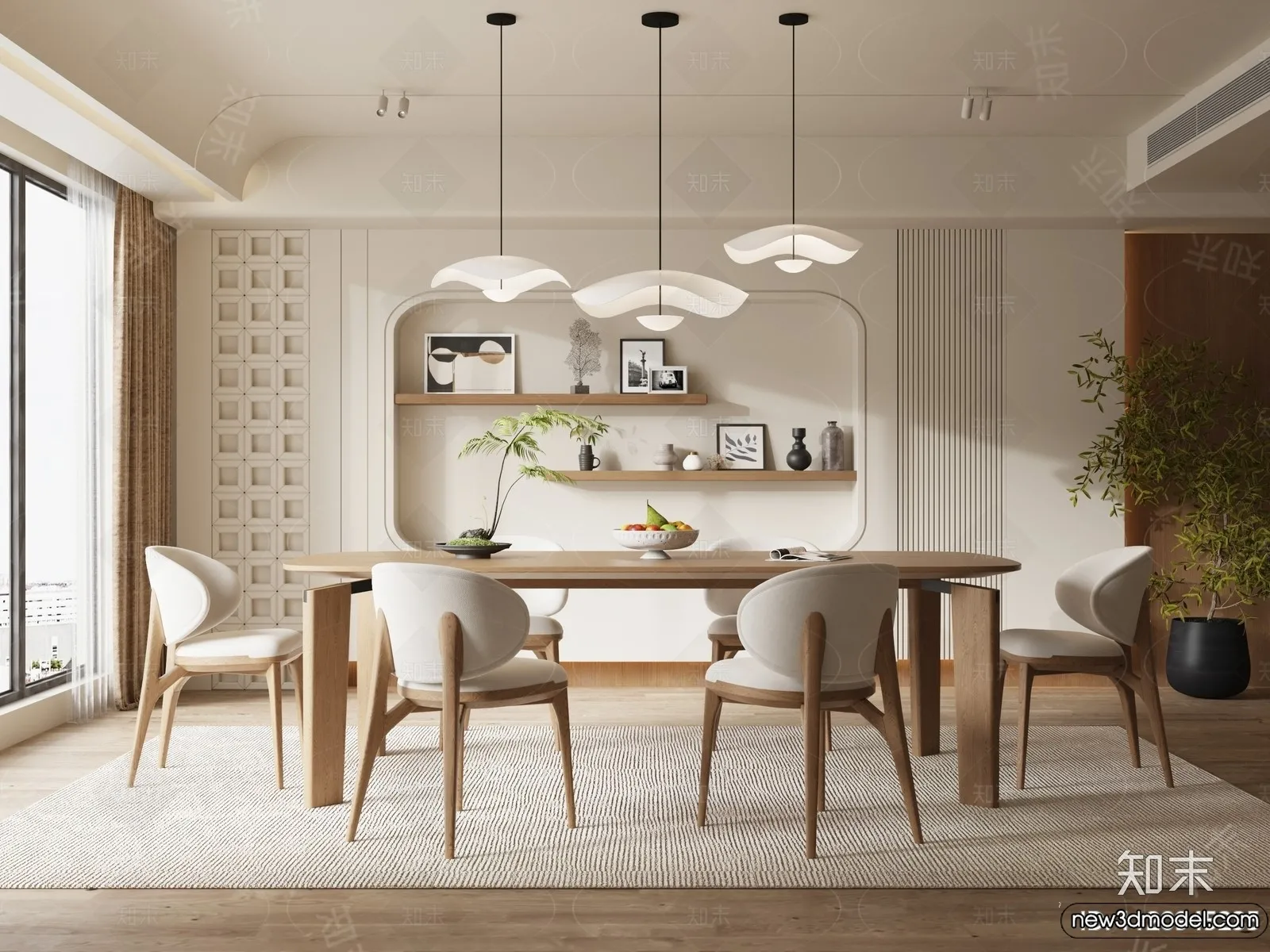 Dining Room - 3D Models - 3D Interior Scenes - 070
