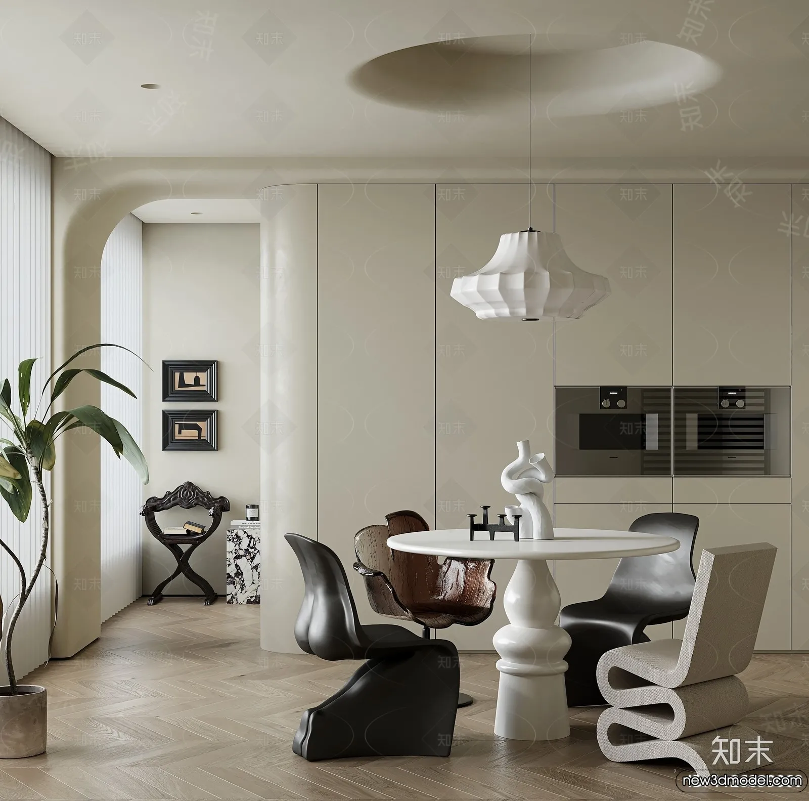 Dining Room - 3D Models - 3D Interior Scenes - 072