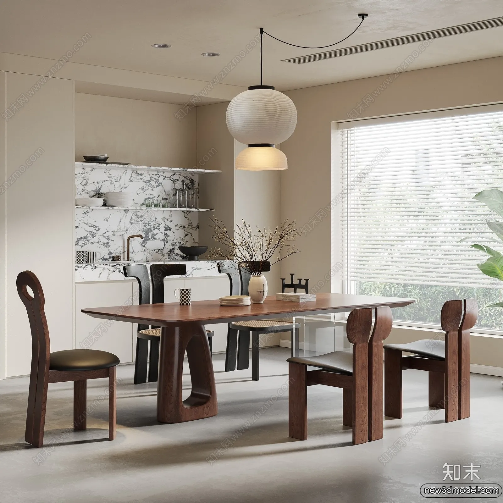 Dining Room - 3D Models - 3D Interior Scenes - 073