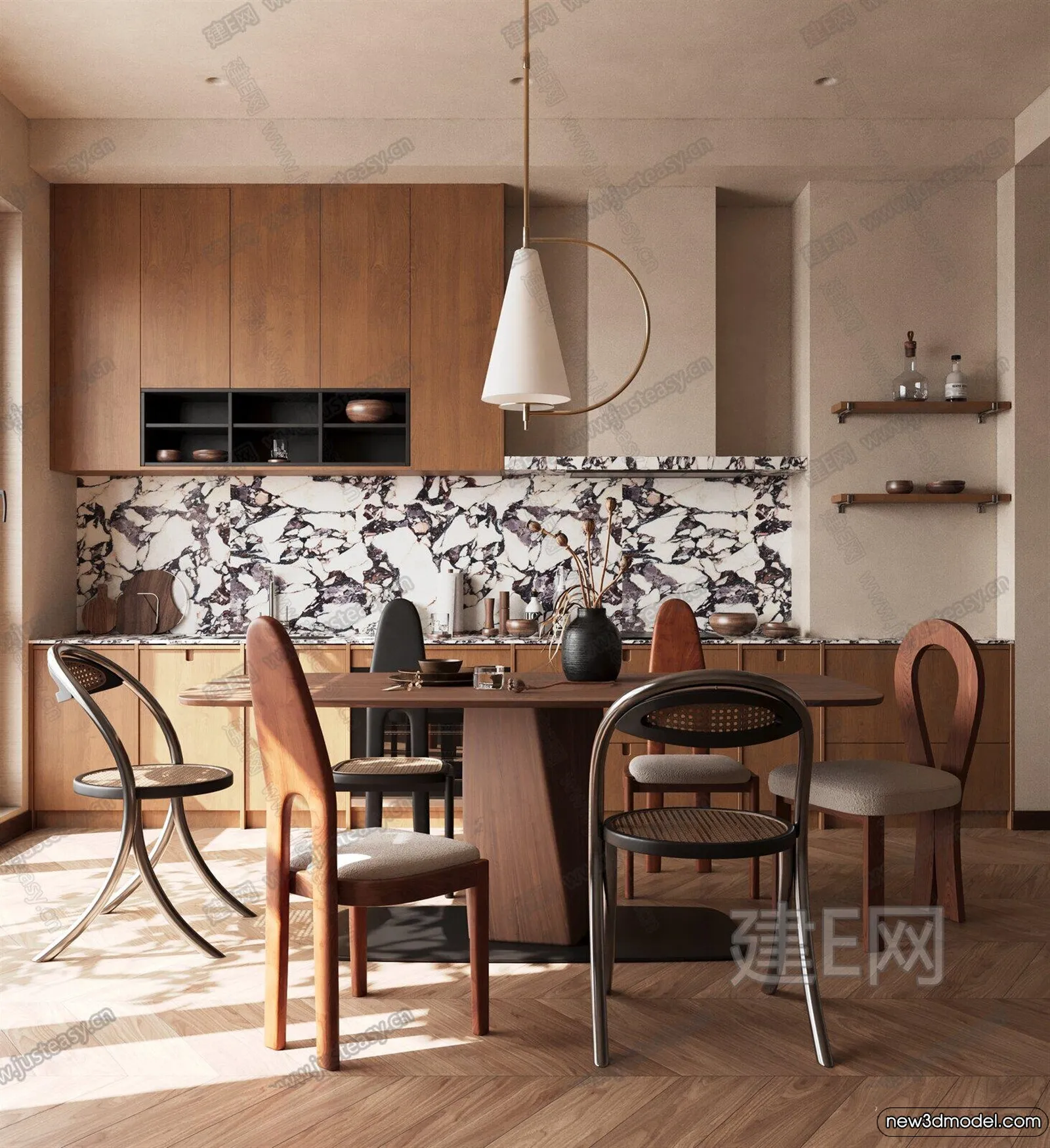 Dining Room - 3D Models - 3D Interior Scenes - 074