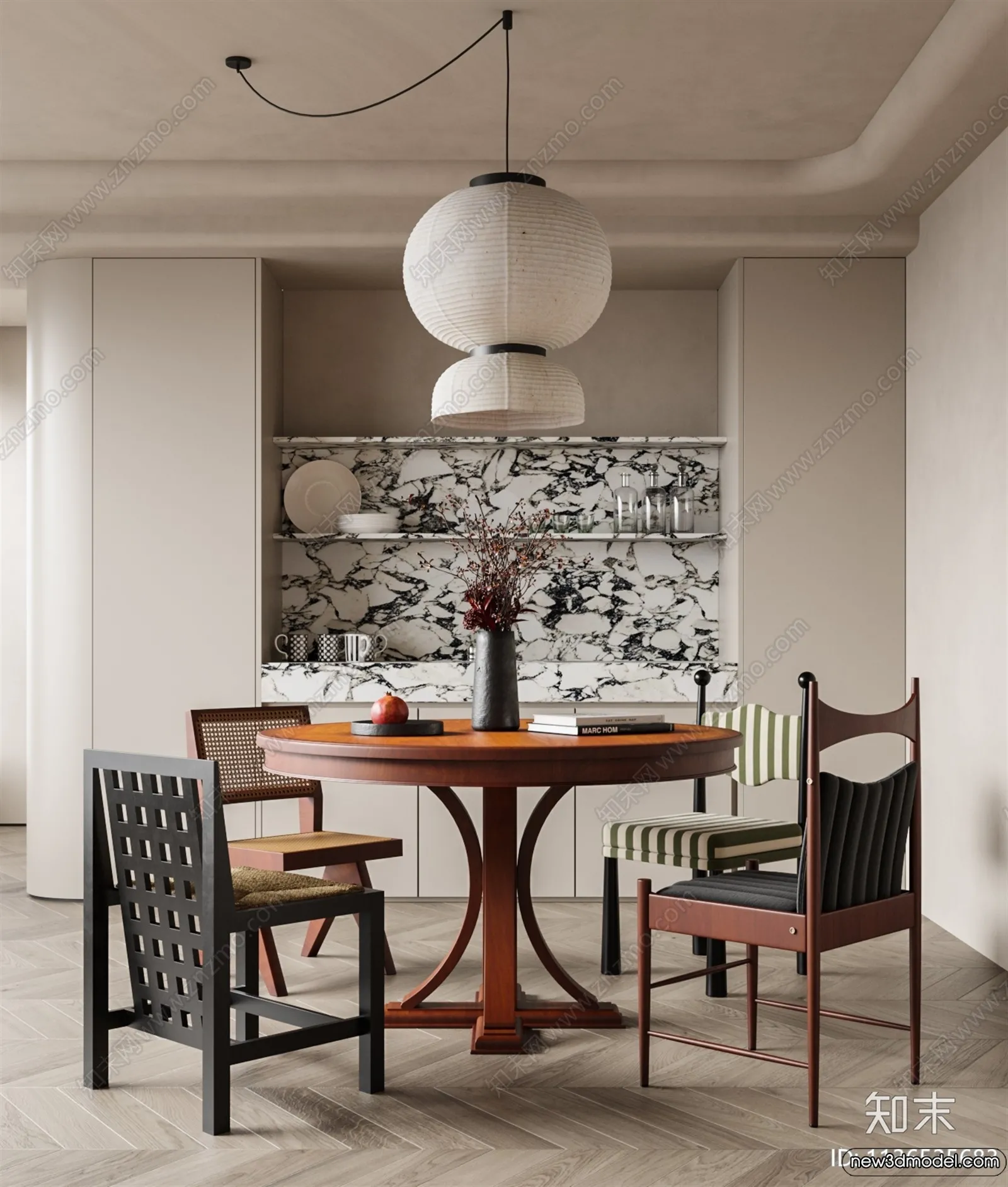 Dining Room - 3D Models - 3D Interior Scenes - 076