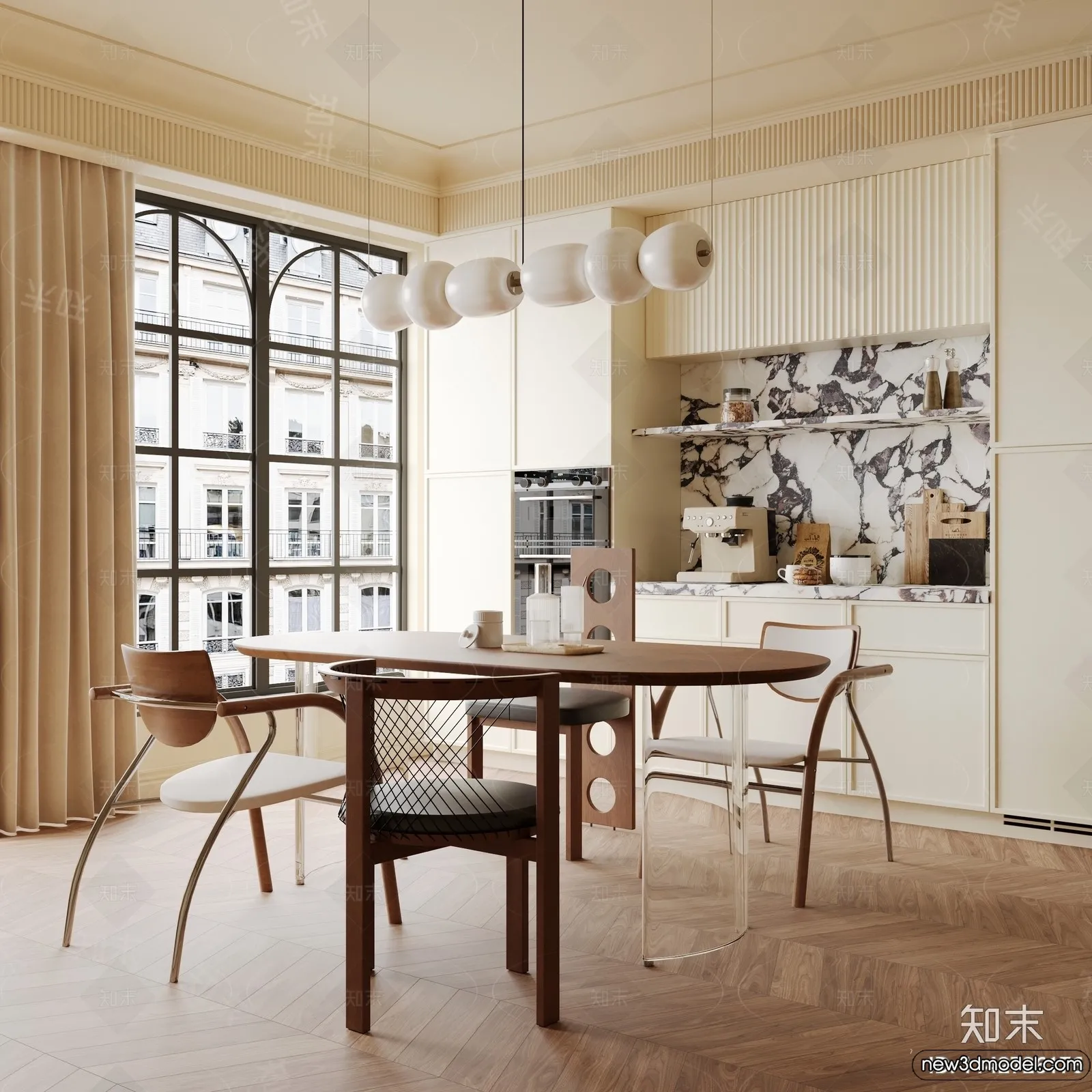 Dining Room - 3D Models - 3D Interior Scenes - 077