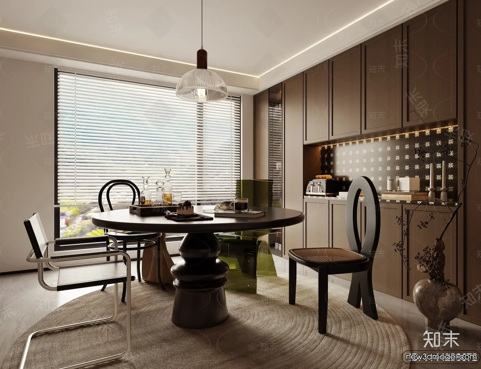 Dining Room - 3D Models - 3D Interior Scenes - 080