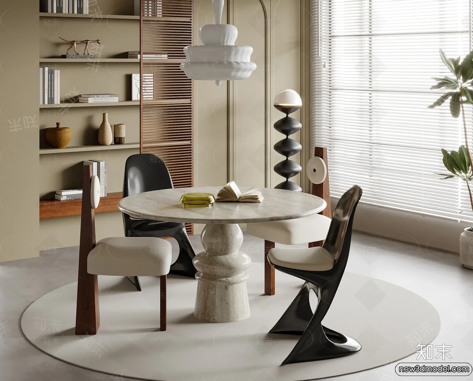 Dining Room - 3D Models - 3D Interior Scenes - 081