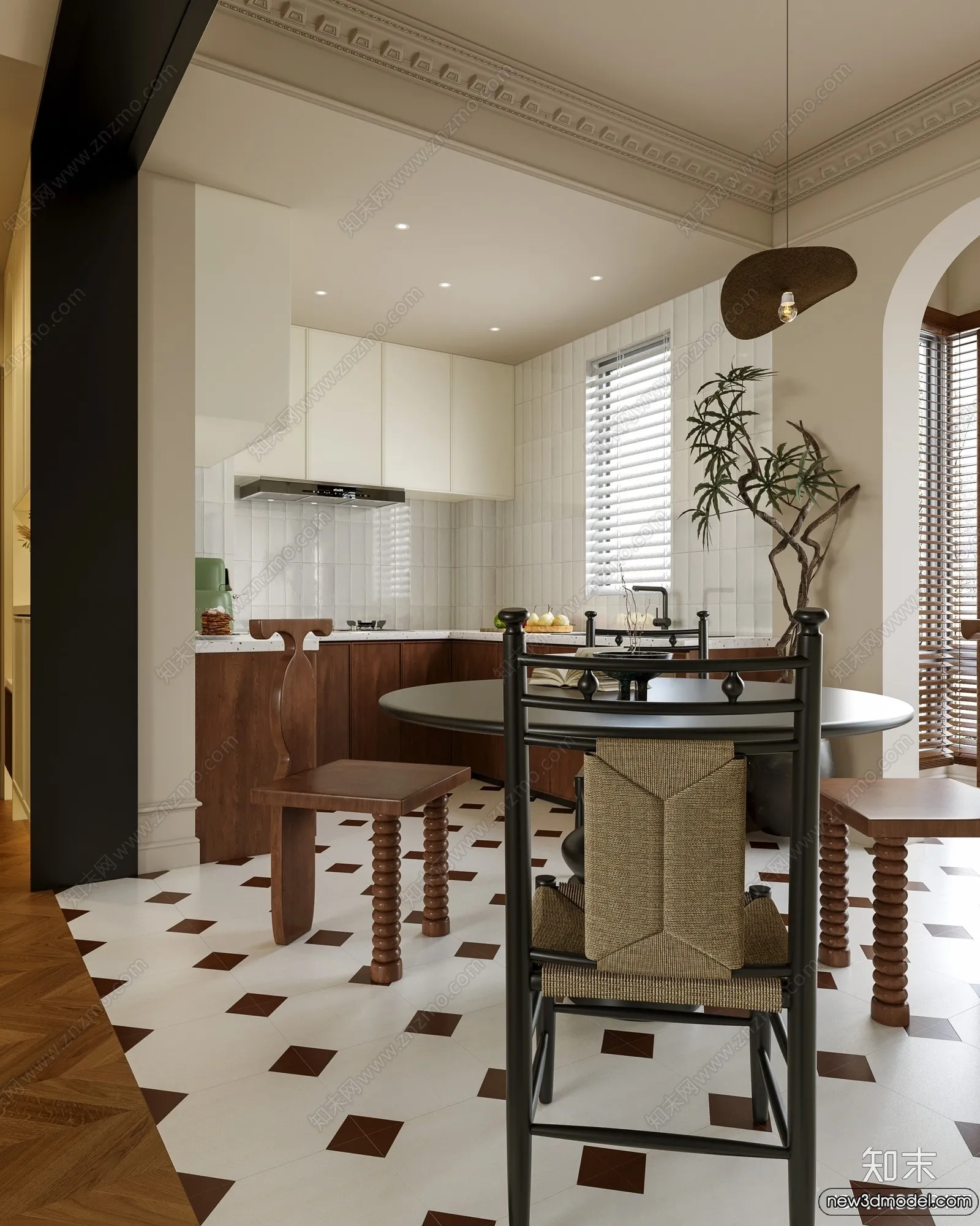 Dining Room - 3D Models - 3D Interior Scenes - 082