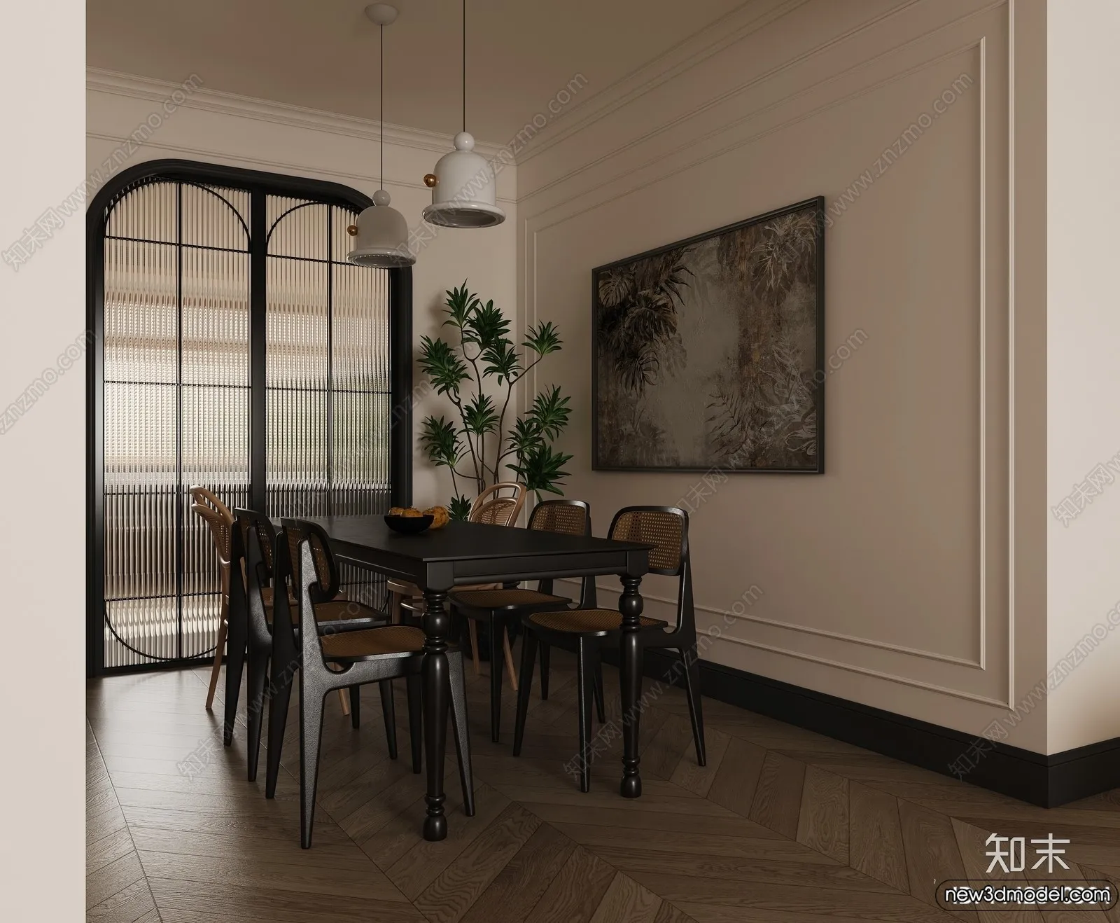 Dining Room - 3D Models - 3D Interior Scenes - 083