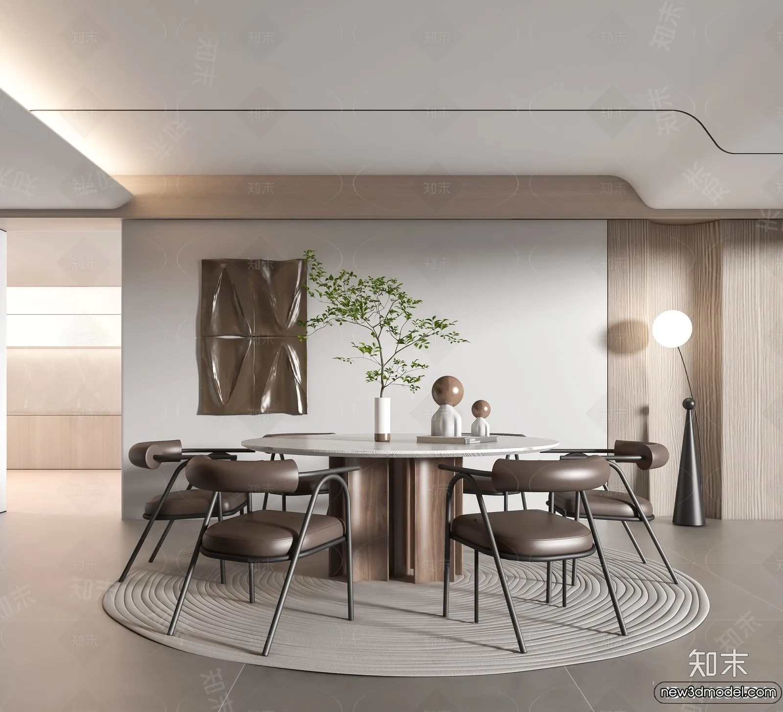 Dining Room - 3D Models - 3D Interior Scenes - 086
