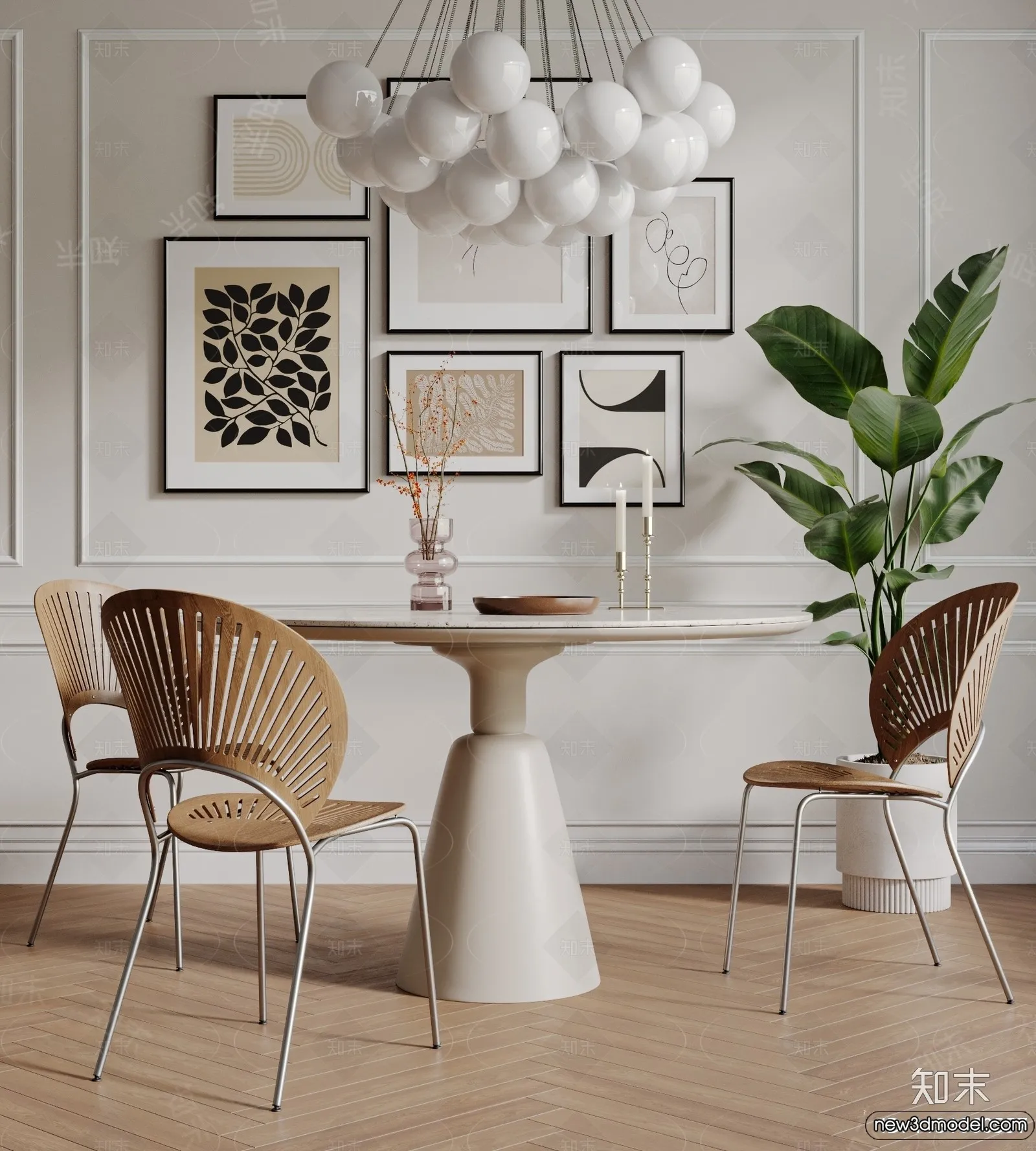 Dining Room - 3D Models - 3D Interior Scenes - 087